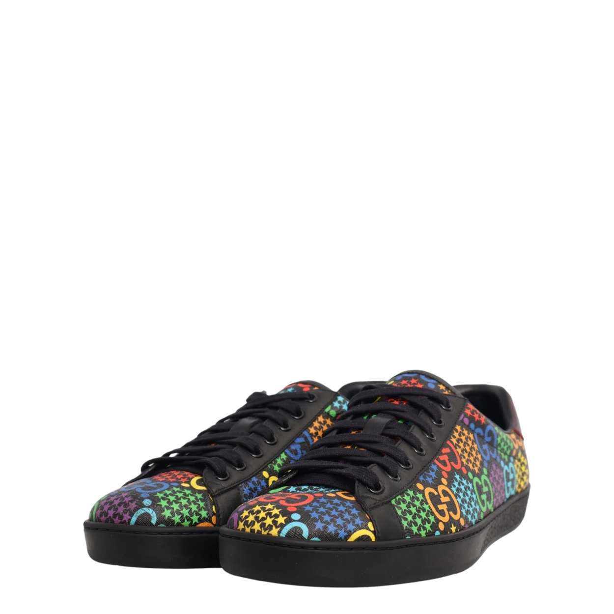 Leather GG Psychedelic Ace Sneakers Multicolour