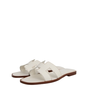 Leather Oran Sandals White