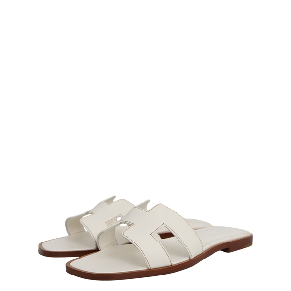 Leather Oran Sandals White