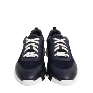 Leather/Suede Bouncing Sneakers Marine, view 3