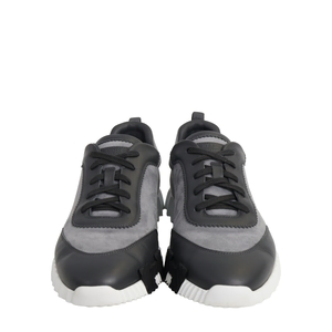 Leather/Suede Bouncing Sneakers Gris, view 3