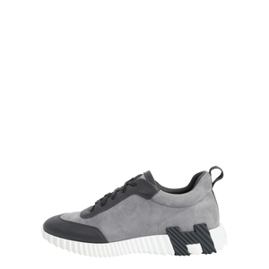 Leather/Suede Bouncing Sneakers Gris, view 2