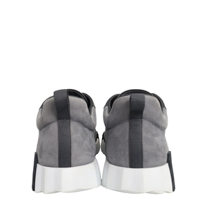 Leather/Suede Bouncing Sneakers Gris, view 4