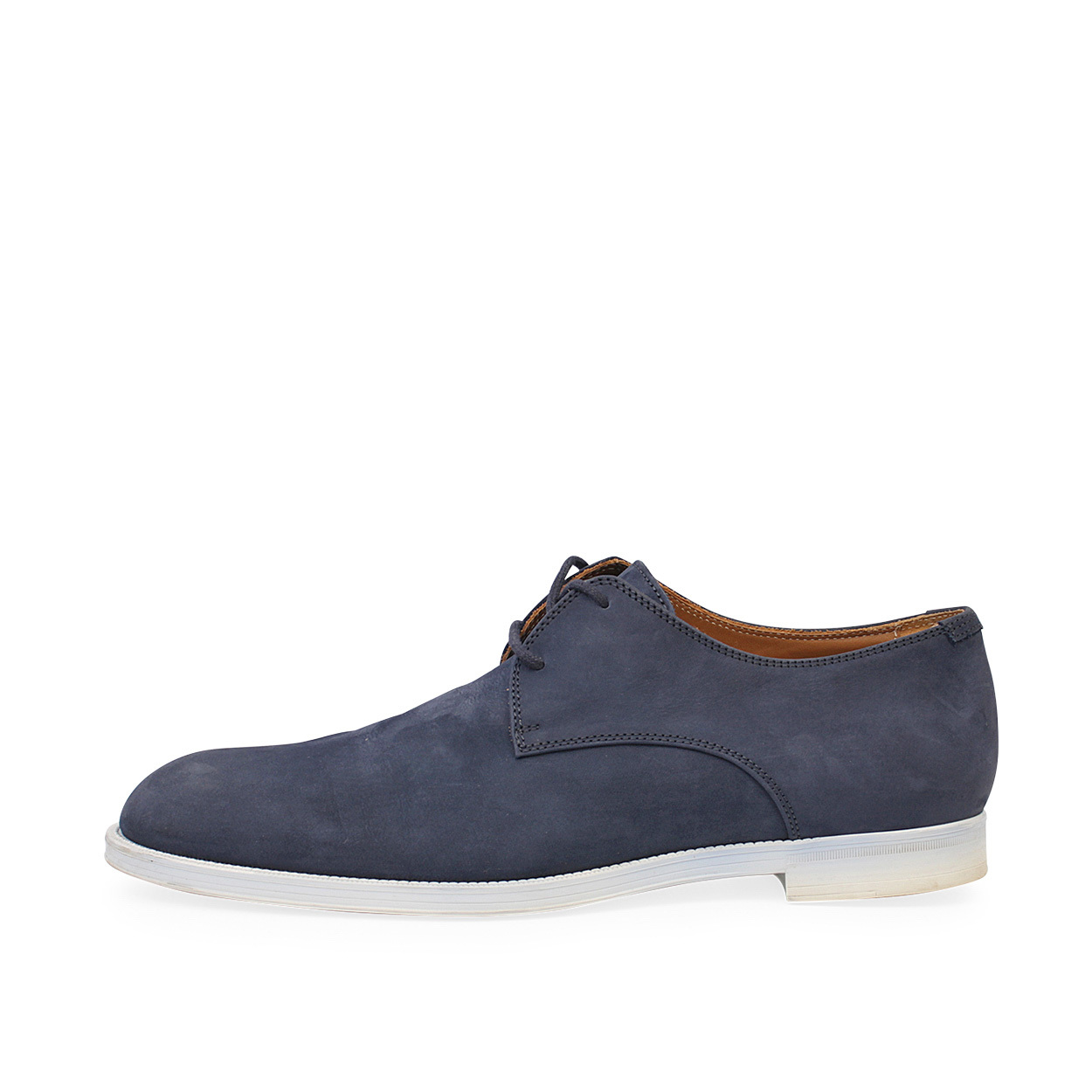 Jimmy Choo Navy Leather and Suede Lace-Up Oxfords JOSH DRIVER | Navy Reverse Suede Driver Shoes | Autumn  main image 3