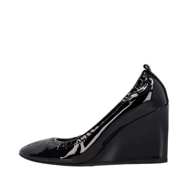 Patent Wedge Pumps Black