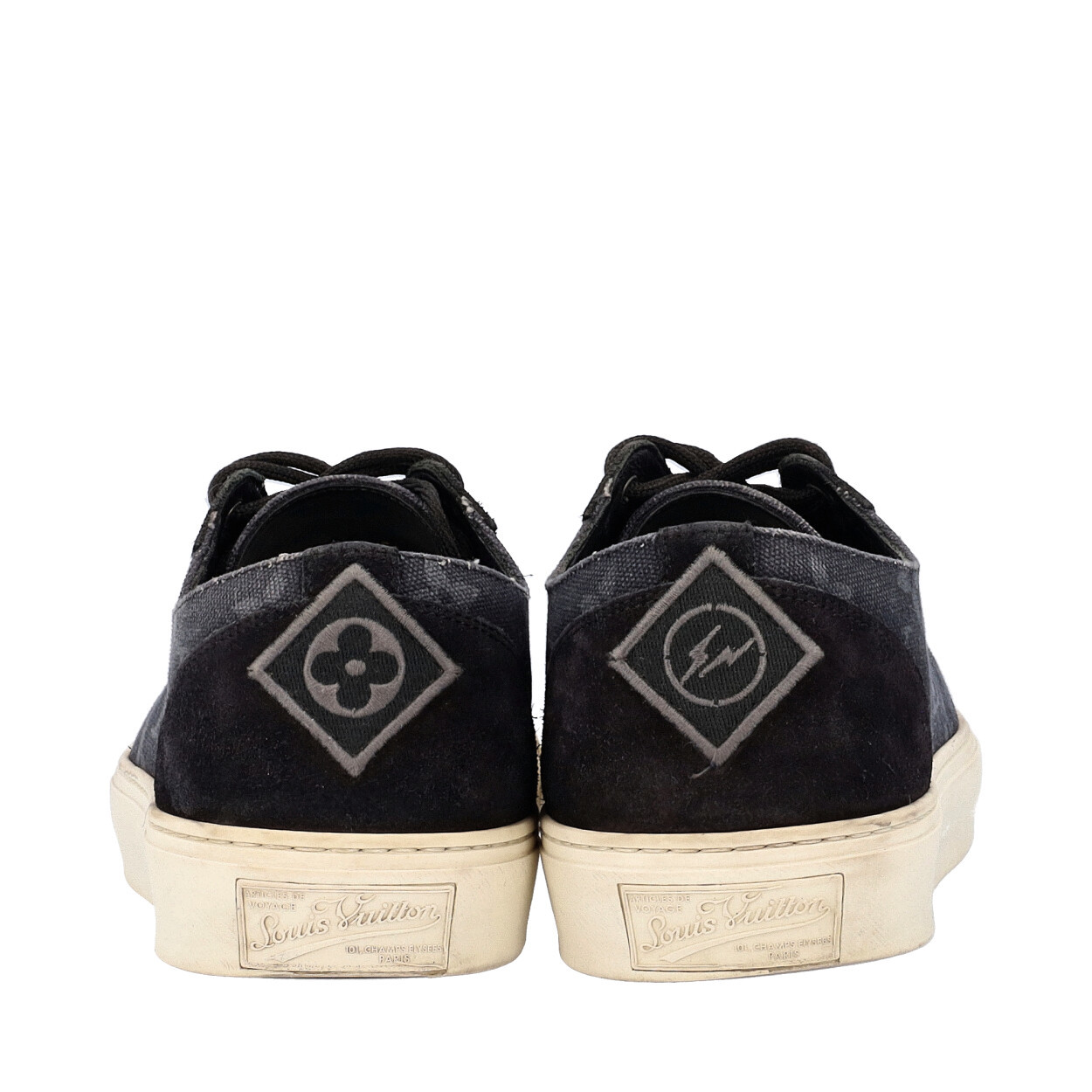 LOUIS VUITTON Fragment Tattoo Sneakers Black/Grey | Luxity display picture 3