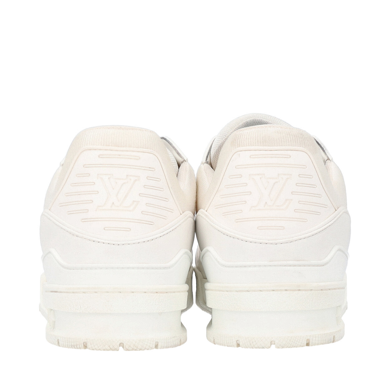 LOUIS VUITTON Leather LV Trainer Sneakers White | Luxity