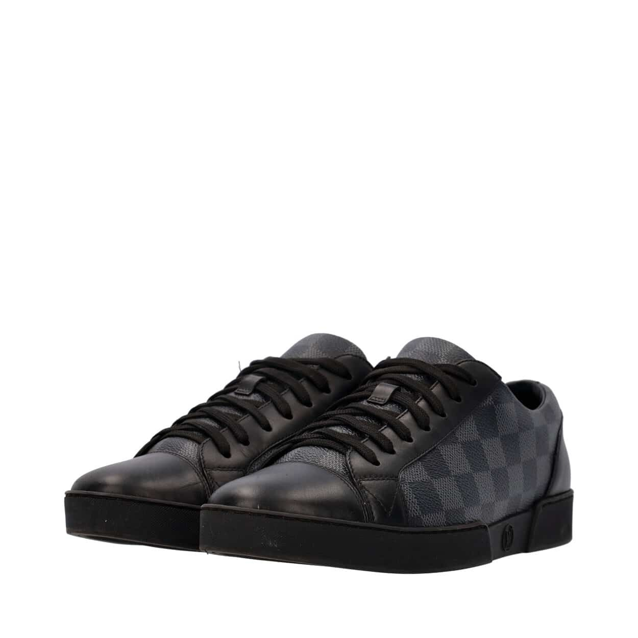 LOUIS VUITTON Damier Graphite Match-Up Sneakers Black | Luxity