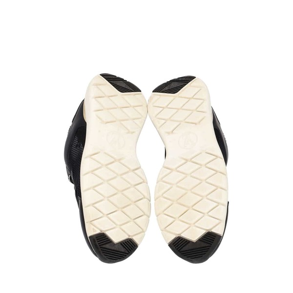 Mesh/Leather Sneakers Black