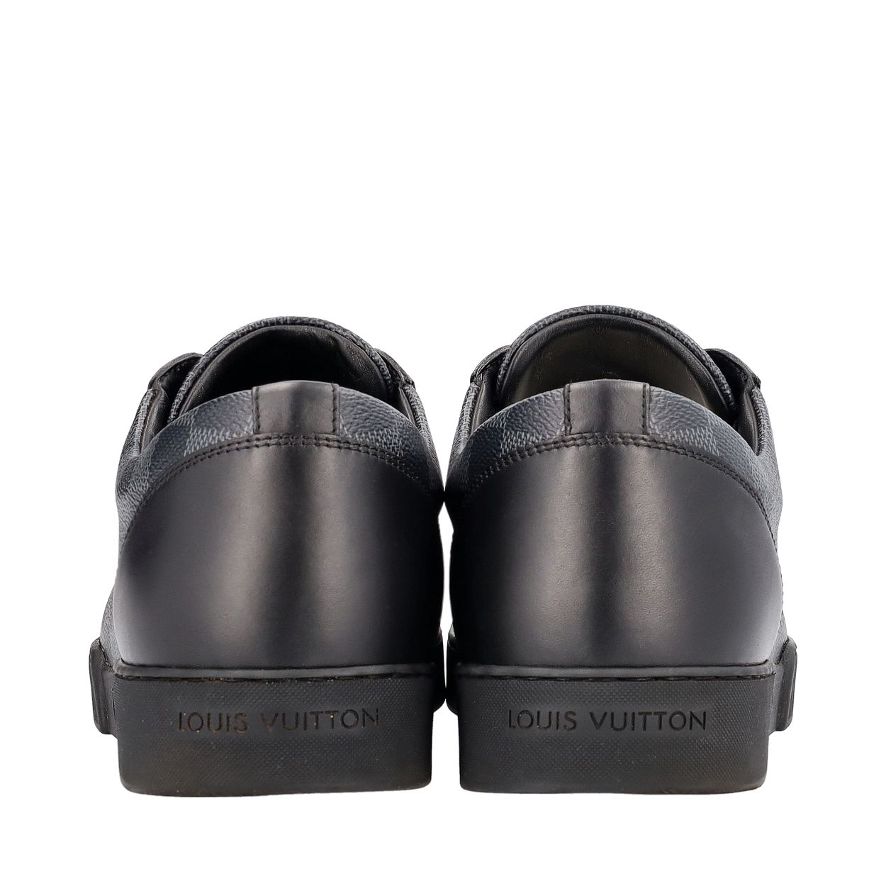 LOUIS VUITTON Damier Graphite Match Up Sneakers Black | Luxity