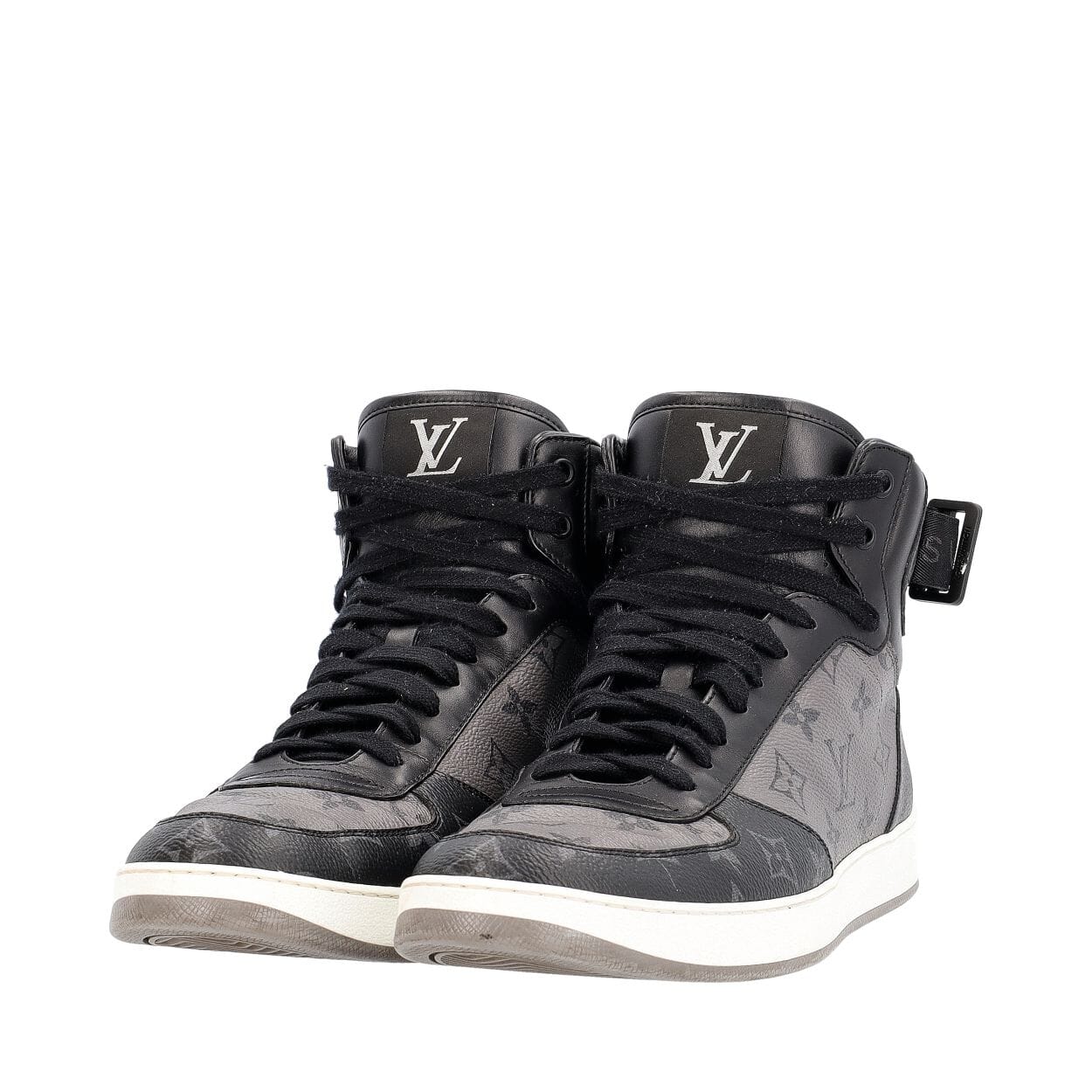 LOUIS VUITTON Monogram Eclipse Rivoli Sneaker Boots | Luxity
