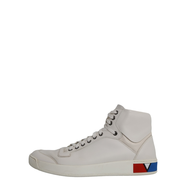 Leather Supersonic Sneaker Boot White