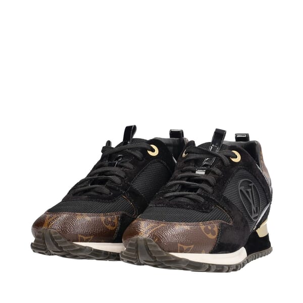 Monogram Run Away Sneakers Black