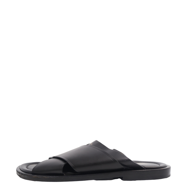Leather Atlas Mules Black