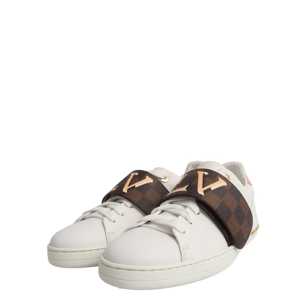 Damier Ebene Frontrow Sneakers White