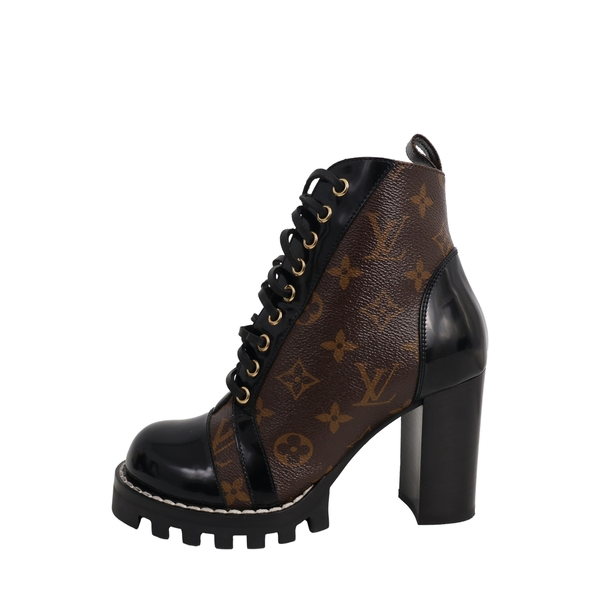 Monogram Star Trail Ankle Boots Black