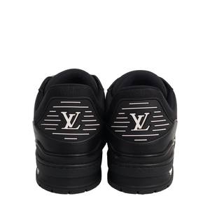 Mixed Material LV Trainer Sneaker Black/White, view 4