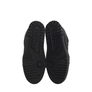 Mixed Material LV Trainer Sneaker Black/White, view 5