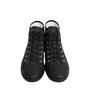 Nylon Damier Baseball High Top Sneakers Black, view 3