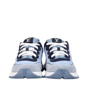 Suede LV Classic Sneakers Blue, view 3