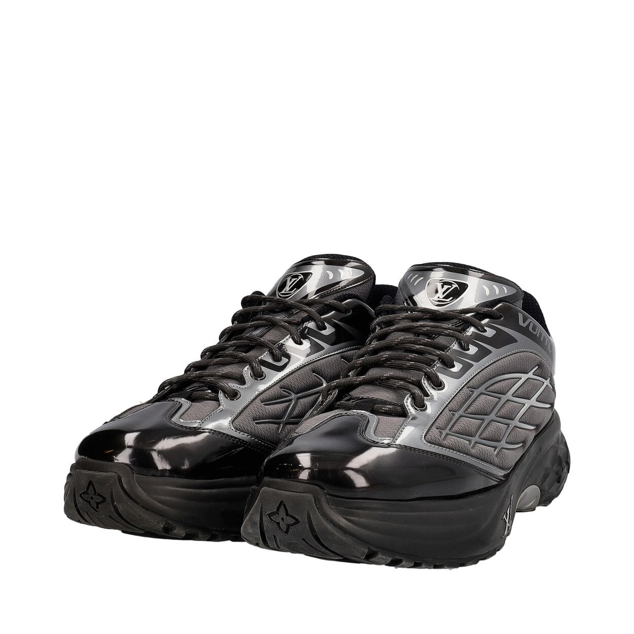 Mixed Material Discovery Sneakers Black/Grey