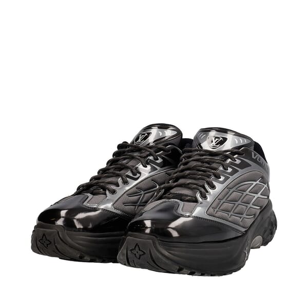 Mixed Material Discovery Sneakers Black/Grey
