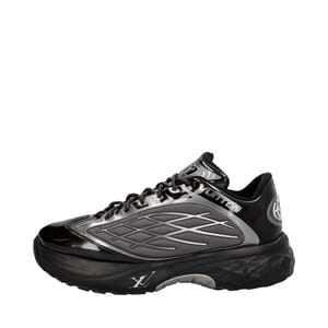 Mixed Material Discovery Sneakers Black/Grey, view 2