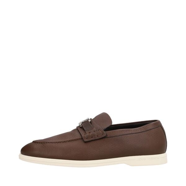 Leather Estate Loafers Brown
