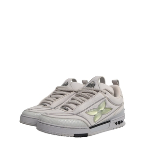 Leather LV Skate Trainers Grey