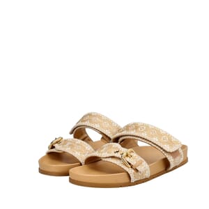 Rafia Bom Dia Comfort Mules Natural