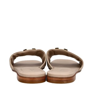 Leather LV Mare Flat Mules Galet, view 3