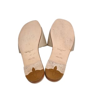 Leather LV Mare Flat Mules Galet, view 5
