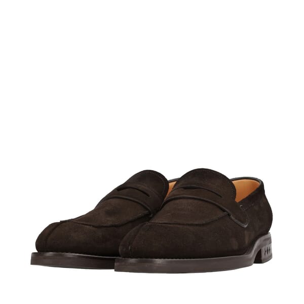 Suede Sorbonne Loafers Chocolate