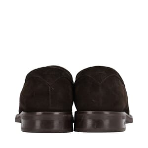 Suede Sorbonne Loafers Chocolate, view 4
