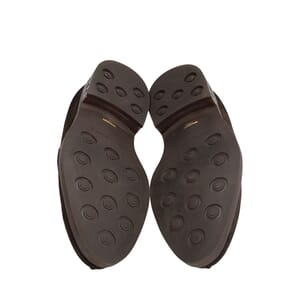 Suede Sorbonne Loafers Chocolate, view 5
