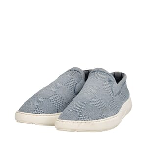 Knit Damier Pacific Slip-On Sneakers Blue