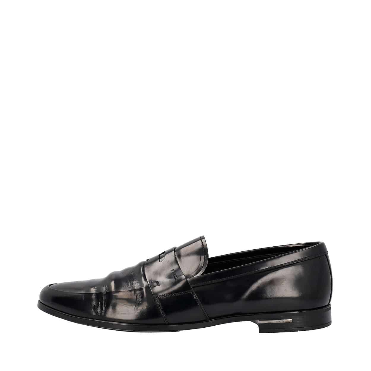 PRADA Leather Loafers Black | Luxity
