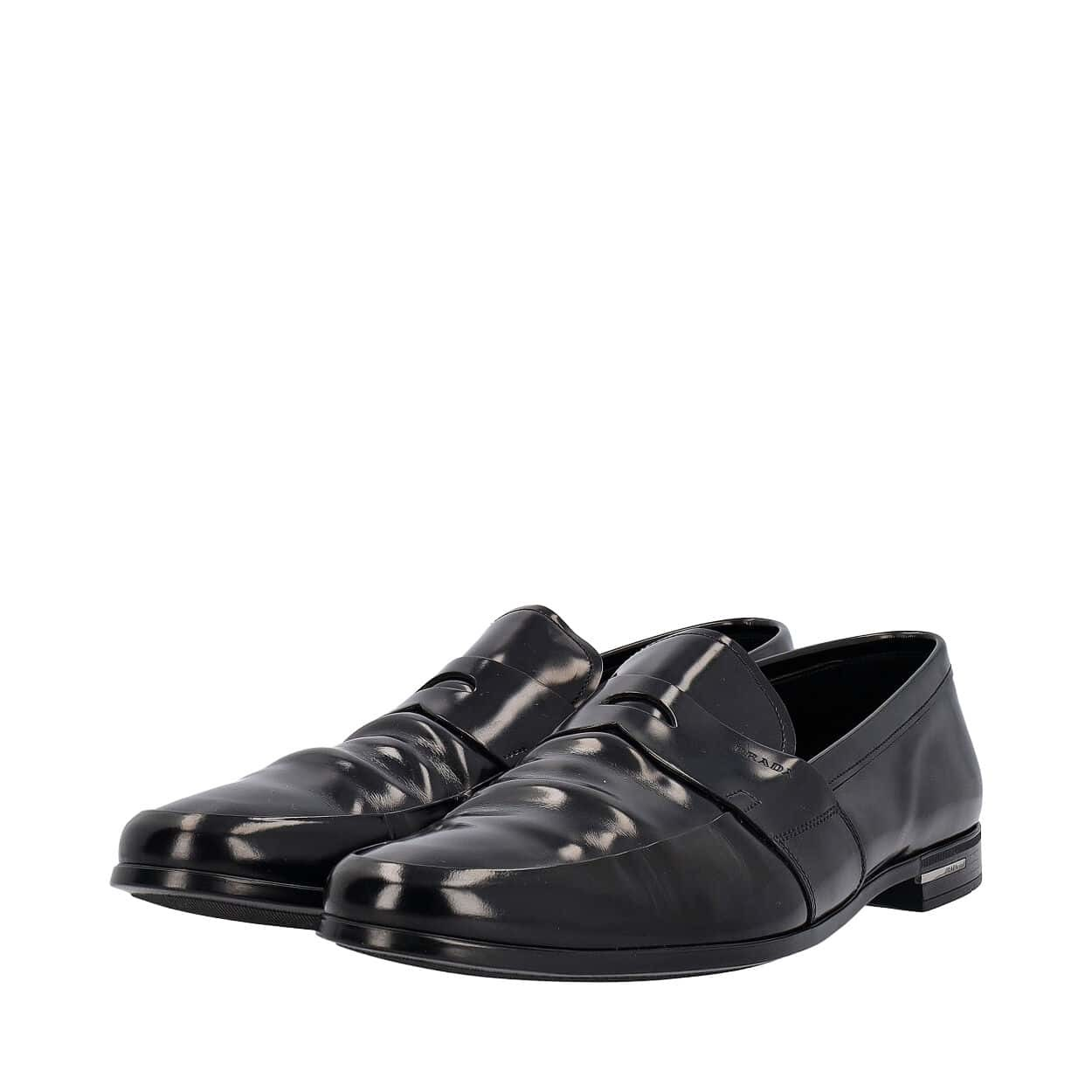 PRADA Leather Loafers Black | Luxity