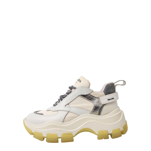 Mixed Material Pegasus Sneakers White