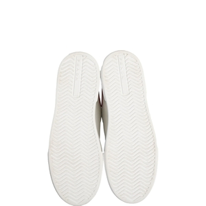 Leather Macro Sneakers White/Red, view 5