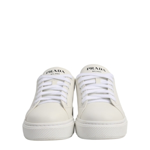 Leather Macro Sneakers White/Red, view 2