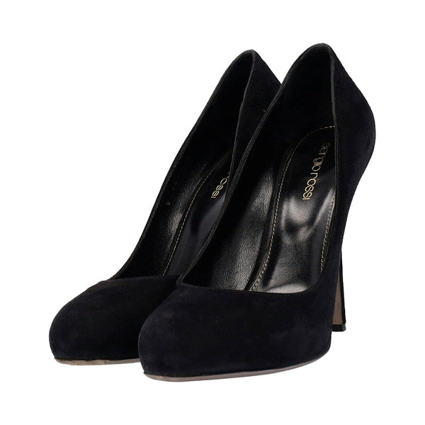 SERGIO ROSSI Suede Pumps Black | Luxity