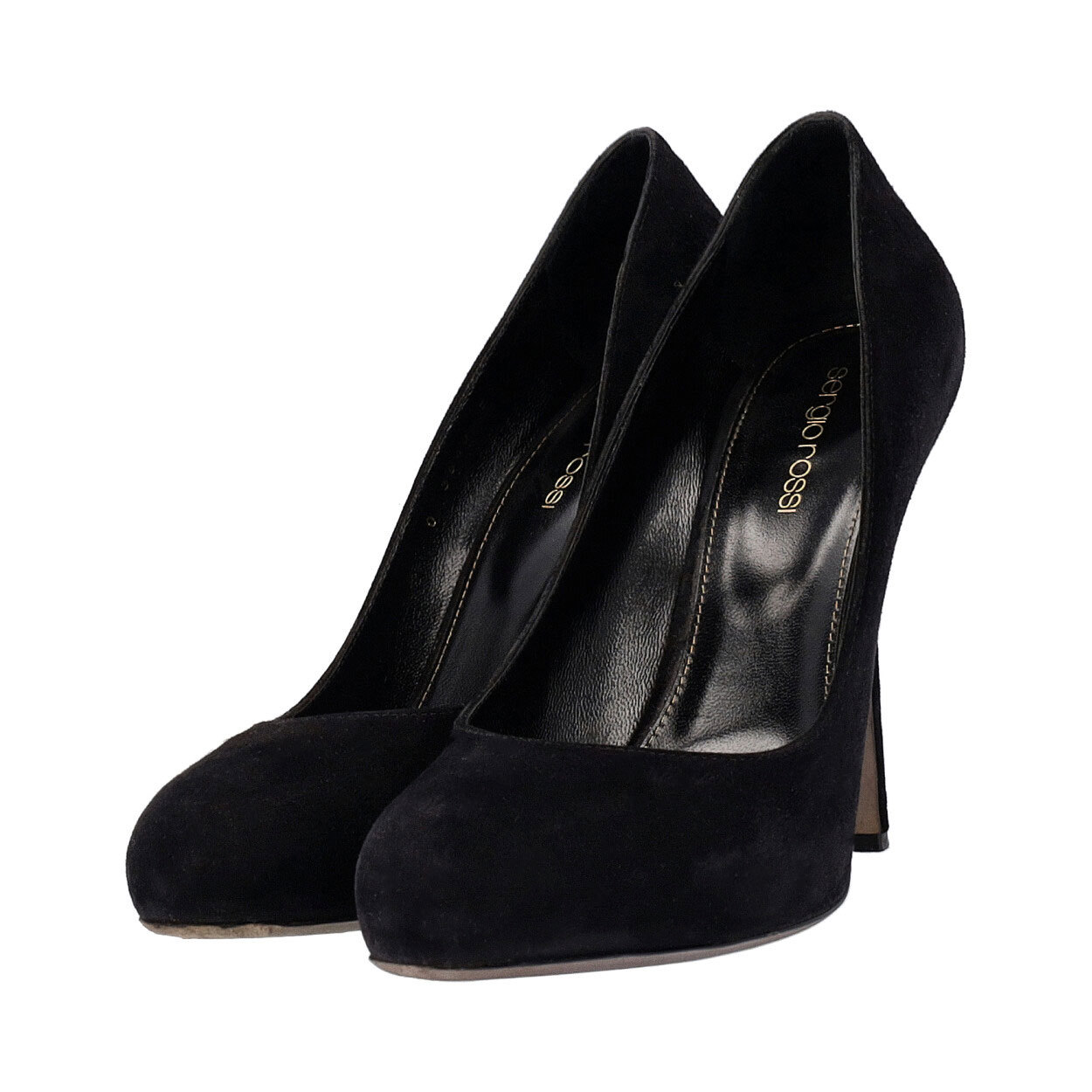 SERGIO ROSSI Suede Pumps Black | Luxity