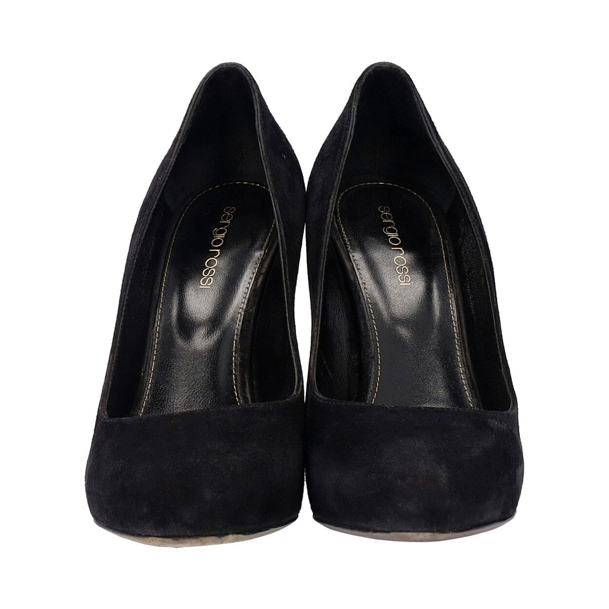 SERGIO ROSSI Suede Pumps Black | Luxity
