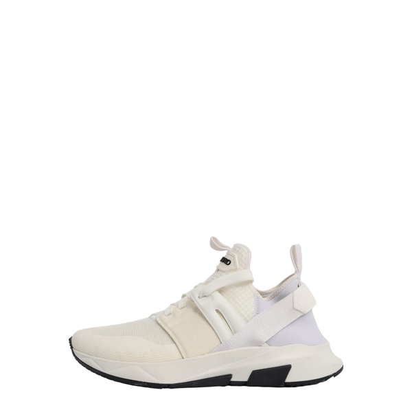 Mixed Material Sneakers White
