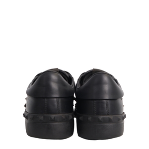Leather Rockstud Untitled Sneakers Black, view 4