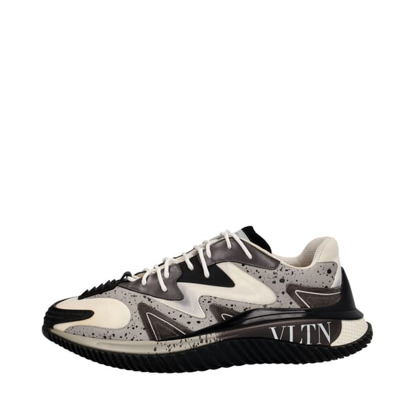Mixed Material Wade Runner Sneakers Grey