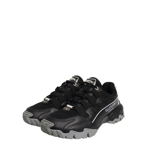 Mixed Material Sneakers Black