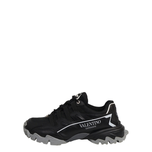 Mixed Material Sneakers Black, view 2