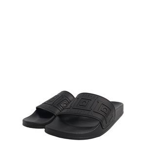 COLLECTION Rubber Slide Sandals Black